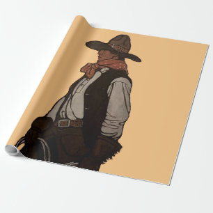 De Cowboy Magazine Cover door NC Wyeth Cadeaupapier