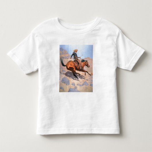 De cowboy (olie op doek) kinder shirts (Voorkant)