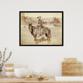 De cowboy SD 1887 Poster (Keuken)