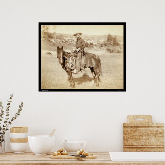De cowboy SD 1887 Poster (Keuken)