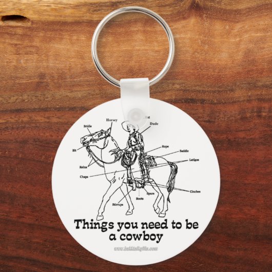 De Cowboy Sleutelhanger (Voorkant)