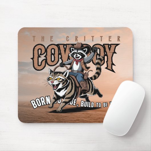 De cowboy van de kleine beestjes muismat (Met muis)