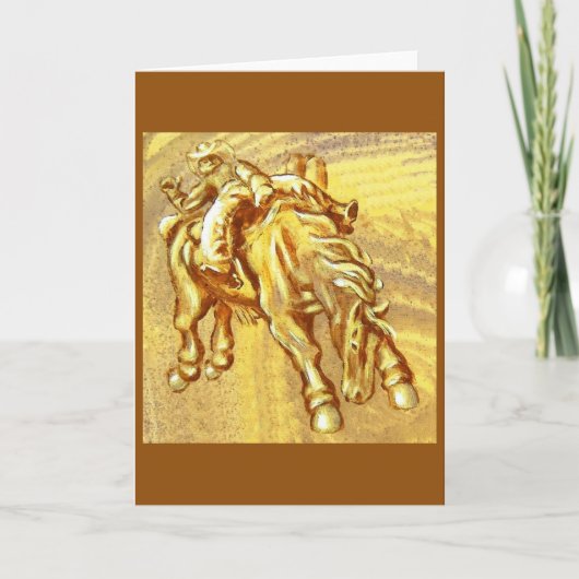 De Cowboy van de rodeo Kaart (Voorkant)
