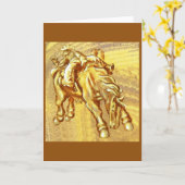 De Cowboy van de rodeo Kaart (Gele Bloem)