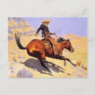 De Cowboy (van Frederic Remington) Briefkaart