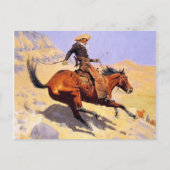 De Cowboy (van Frederic Remington) Briefkaart (Voorkant)