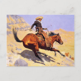De Cowboy (van Frederic Remington) Briefkaart