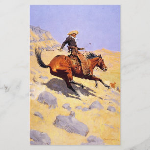 De Cowboy (van Frederic Remington) Briefpapier