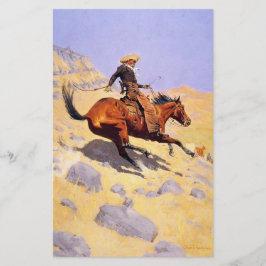 De Cowboy (van Frederic Remington) Briefpapier