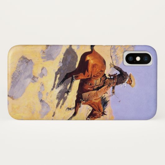 De Cowboy (van Frederic Remington) Case-Mate iPhone Case (Achterkant (horizontaal))