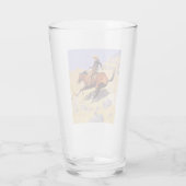 De Cowboy (van Frederic Remington) Glas (Achterkant)