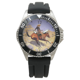 De Cowboy (van Frederic Remington) Horloge