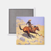 De Cowboy (van Frederic Remington) Magneet (Voorkant / Achterkant)