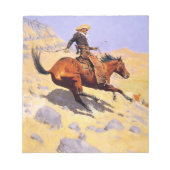 De Cowboy (van Frederic Remington) Notitieblok (Voorkant)