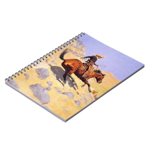 De Cowboy (van Frederic Remington) Notitieboek (Linkerzijde)
