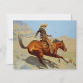 De cowboy van Frederic Remington's (1902) Kaart (Voorkant)