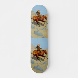 De cowboy van Frederic Remington's (1902) Skateboard