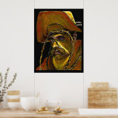 De Cowboy van het poster met Kabel (Keuken)