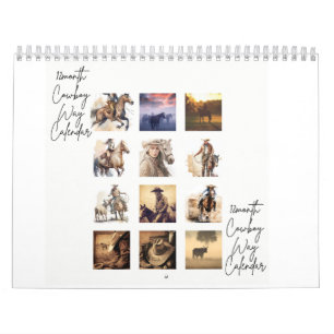 De Cowboy Way 12 maanden kalender voor 2025
