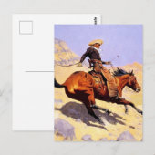 De Cowboy Western Art door Frederic Remington Briefkaart (Voorkant / Achterkant)