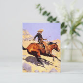 De Cowboy Westerne kunst van Frederic Remington Briefkaart (Staand voorkant)