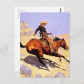 De Cowboy Westerne kunst van Frederic Remington Briefkaart (Voorkant / Achterkant)