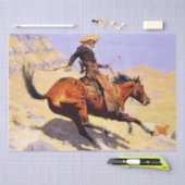 De Cowboy Westerne kunst van Frederic Remington Tissuepapier (Craft)
