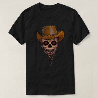 De Cowboyhoed Liefde Schedel T-shirt