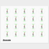 De cowboys ronde sticker (Vel)