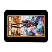 De Cowgirl Tarot Kaart Magnet Magneet (Horizontaal)