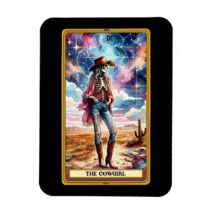 De Cowgirl Tarot Kaart Magnet Magneet