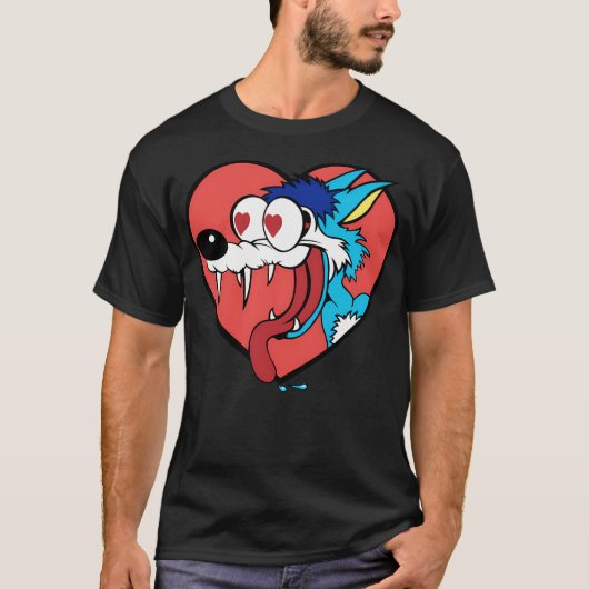 De coyote is aan het rollen t-shirt (Voorkant)