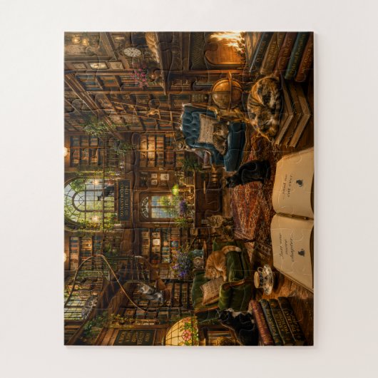 De Cozy Cats Bibliotheek - Legpuzzel (Verticaal)
