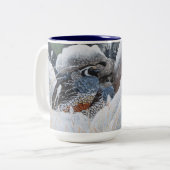 De Cozy Couple Tweekleurige Koffiemok (Voorkant links)