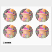 De Cozy Heks Ronde Sticker (Vel)