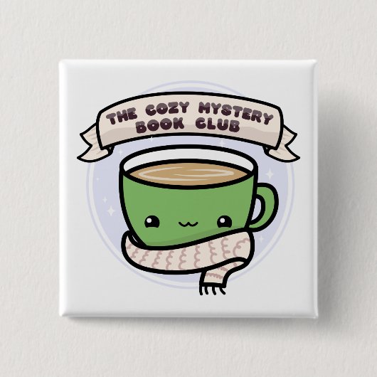 De Cozy Mystery Book Club Button (Voorkant)