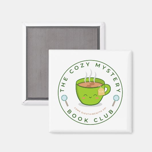 De Cozy Mystery Book Club Magnet (Voorkant / Achterkant)