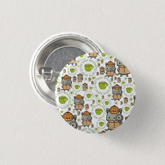 De Cozy Mystery Book Club Ronde Button 3,2 Cm (Voorkant /achterkant)