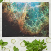 De Crab Nebula Space foto Theedoek (Gevouwen)