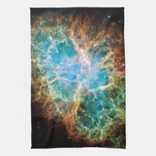 De Crab Nebula Space foto Theedoek (Verticaal)