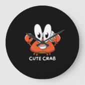 De Crabtastic Cutie. Grote Klok (Voorkant)