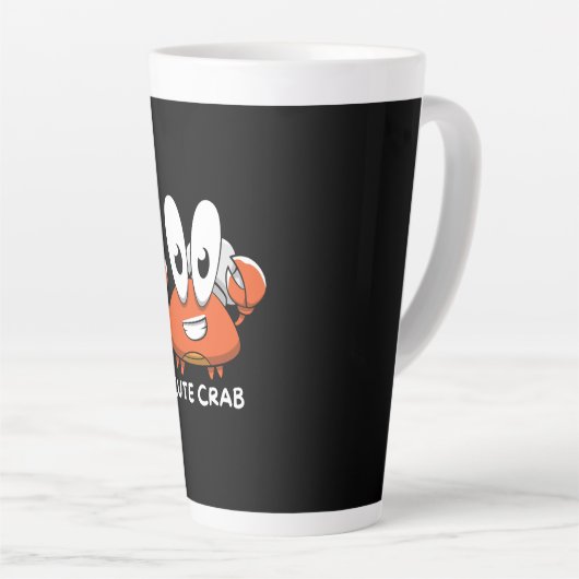 De Crabtastic Cutie Latte Mok (Rechterhoek)