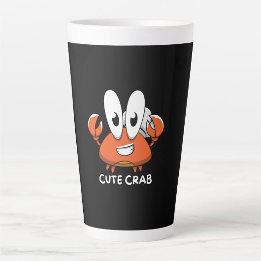 De Crabtastic Cutie Latte Mok (Voorkant)