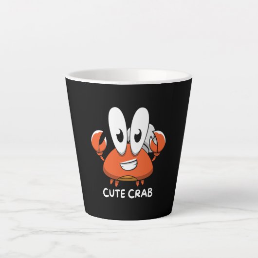De Crabtastic Cutie Latte Mok (Voorkant)