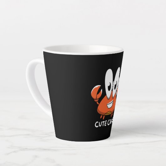 De Crabtastic Cutie Latte Mok (Linkerhoek)