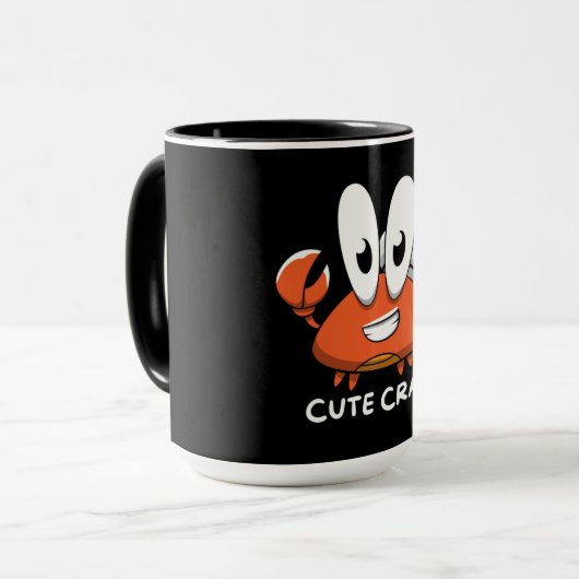 De Crabtastic Cutie. Mok (Voorkant links)