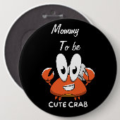 De Crabtastic Cutie. Ronde Button 6,0 Cm (Voorkant /achterkant)