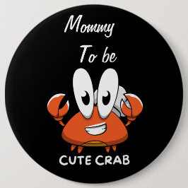 De Crabtastic Cutie. Ronde Button 6,0 Cm