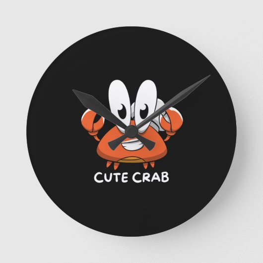 De Crabtastic Cutie. Ronde Klok (Voorkant)