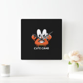 De Crabtastic Cutie. Vierkante Klok (Huis)